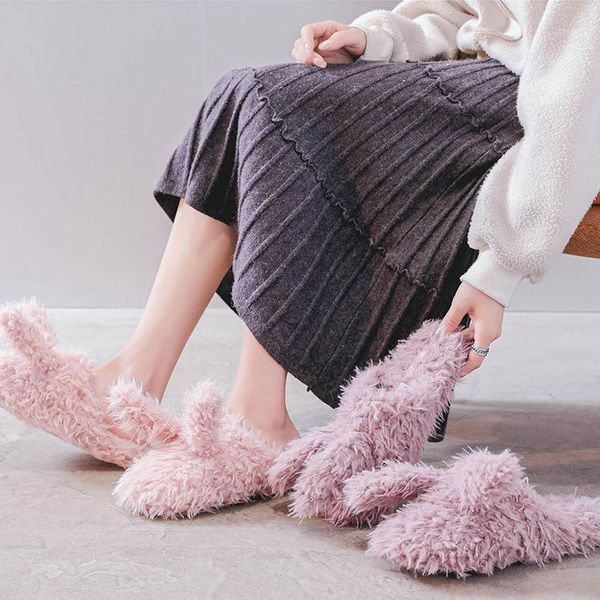 suihyung plush slippers winter warm women indoor shoes furry flat slides pink/ purple ears slides gilrs home fur slip on1, Black
suihyung plush slippers winter warm women indoor shoes furry flat slides pink/ purple ears slides gilrs home fur slip on1, Black