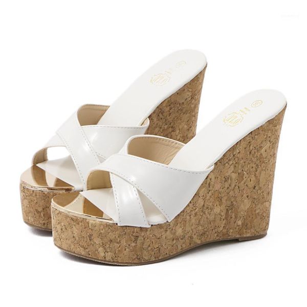 2020 women wedges sandal 13cm high heels 4cm platform slides open toe mules slippers design summer beach dress chunky prom shoes1, Black
2020 women wedges sandal 13cm high heels 4cm platform slides open toe mules slippers design summer beach dress chunky prom shoes1, Black