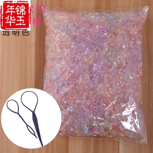 korean version of tu strong pull continuous disposable rubber band children's color transparent tie small head rope hair loop
korean version of tu strong pull continuous disposable rubber band children's color transparent tie small head rope hair loop