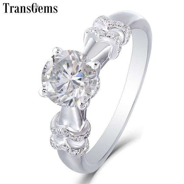 transgems engagement gold ring for women 14k 585 white gold center 2ct f color vvs gemstone with accents y200620, Slivery;golden
transgems engagement gold ring for women 14k 585 white gold center 2ct f color vvs gemstone with accents y200620, Slivery;golden