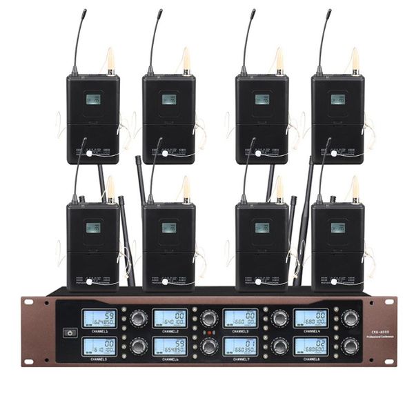 professional wireless microphone 8-channel uhf microphone head-mounted school performance church stage
professional wireless microphone 8-channel uhf microphone head-mounted school performance church stage