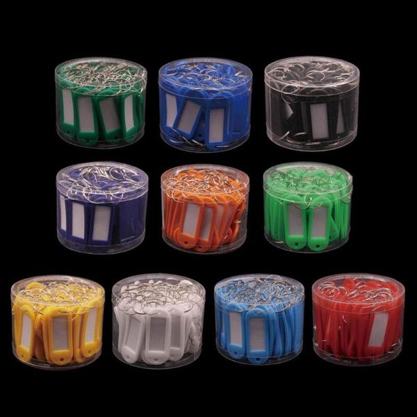 50pcs one box colorful key id luggage house label tags split ring keyring keychain plastic key tags with container, Silver
50pcs one box colorful key id luggage house label tags split ring keyring keychain plastic key tags with container, Silver