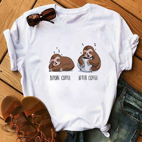 cartoon sloth print women t shirt casual short sleeve t-shirt cute tumblr tshirts harajuku female tee funny camiseta mujer, White
cartoon sloth print women t shirt casual short sleeve t-shirt cute tumblr tshirts harajuku female tee funny camiseta mujer, White