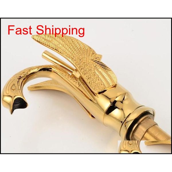 wholesale- gold finish swan shape brass basin sink faucet bathroom single hole centerset qylmra bdenet
wholesale- gold finish swan shape brass basin sink faucet bathroom single hole centerset qylmra bdenet