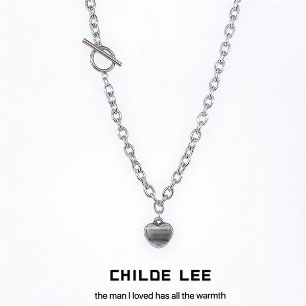 love peach heart ot button necklace woman earth trampy cool wind metal ins net red with original home, Silver
love peach heart ot button necklace woman earth trampy cool wind metal ins net red with original home, Silver
