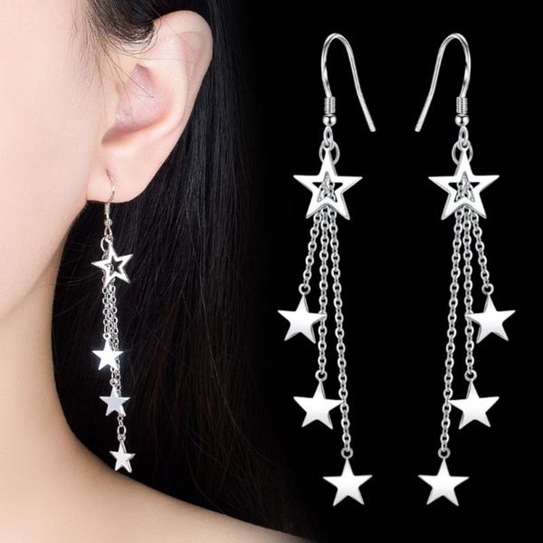 dangle & chandelier nehzy 925 sterling silver woman fashion jewelry retro simple five-pointed star exaggerated long tassel earr
dangle & chandelier nehzy 925 sterling silver woman fashion jewelry retro simple five-pointed star exaggerated long tassel earr