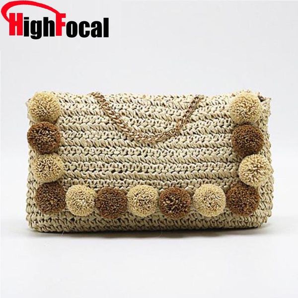 hair ball decoration straw bag fashion women summer shopping shoulder bags bohemian beach bag chain hand-woven crossbody
hair ball decoration straw bag fashion women summer shopping shoulder bags bohemian beach bag chain hand-woven crossbody