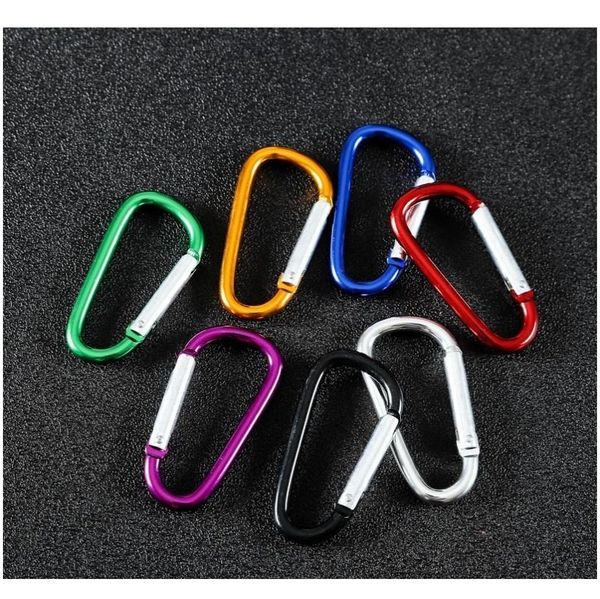in stock aluminum alloy carabiner type d buckle outdoor climbing safety insurance buckle spring hook luggage backpack hook 
in stock aluminum alloy carabiner type d buckle outdoor climbing safety insurance buckle spring hook luggage backpack hook