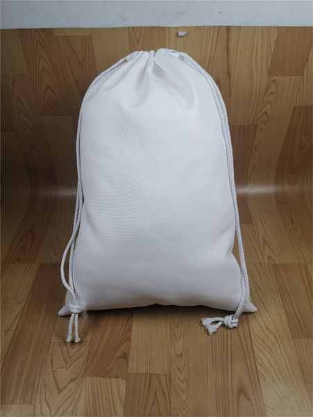 50*70cm blank sublimation thermal drawstring bag big christmas eastern canvas purse candy gift storage gifts ornaments school totes d102901, Black