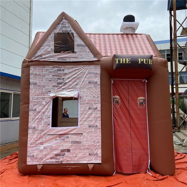 5x5m party square inflatable camping tent pop up bar portable pub shelter with air blower by sea
5x5m party square inflatable camping tent pop up bar portable pub shelter with air blower by sea