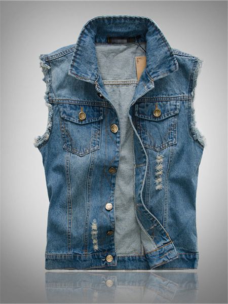 2021 new sleeveless jacket oversize s-6xl blue black men cowboy denim vest mens jeans waistcoat d6tc, Black;white
2021 new sleeveless jacket oversize s-6xl blue black men cowboy denim vest mens jeans waistcoat d6tc, Black;white