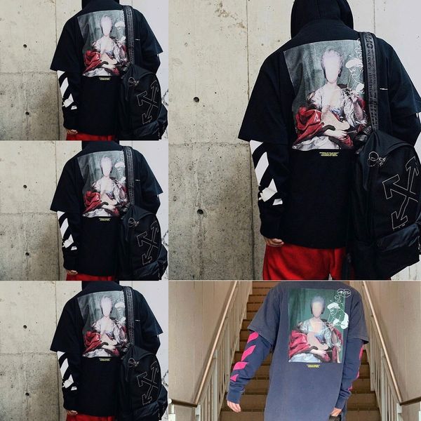 jx0mm chaopai long ow unfinished painting short classic sleeve double sleeve hooded coat sweater sweater coat can z1zsc, Black
jx0mm chaopai long ow unfinished painting short classic sleeve double sleeve hooded coat sweater sweater coat can z1zsc, Black