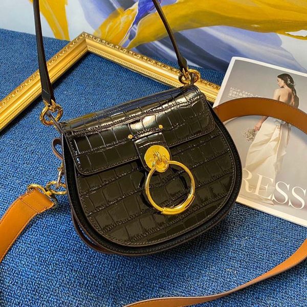 crossbody handbag bags saddle designer brand leather bag vintage ladies women shoulder 2021 circular bag fashion luxury vxcrr, Red;black
crossbody handbag bags saddle designer brand leather bag vintage ladies women shoulder 2021 circular bag fashion luxury vxcrr, Red;black