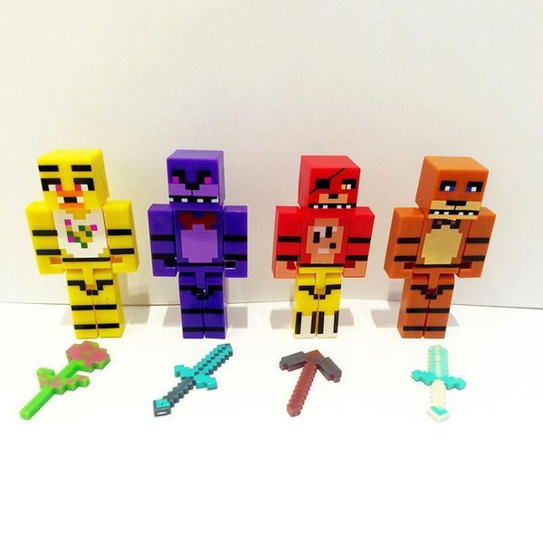fnaf five nights at freddy's buliding blocks figures toy bear bonnie freddy freddy blocks + weapon 4pcs/set 2.8 inch e664
fnaf five nights at freddy's buliding blocks figures toy bear bonnie freddy freddy blocks + weapon 4pcs/set 2.8 inch e664