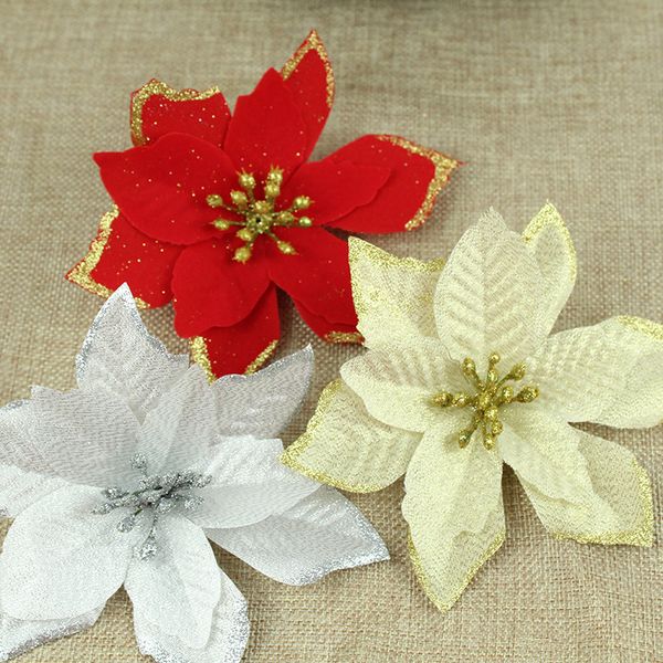 50 pcs/lot gold pink border simulation silk flower head diy christmas decoration flower wreath christmas tree accessories
50 pcs/lot gold pink border simulation silk flower head diy christmas decoration flower wreath christmas tree accessories