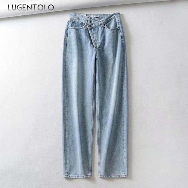 women's jeans lugentolo washed spring summer fashion denim slim straight-leg pants solid casual female loose long, Blue
women's jeans lugentolo washed spring summer fashion denim slim straight-leg pants solid casual female loose long, Blue