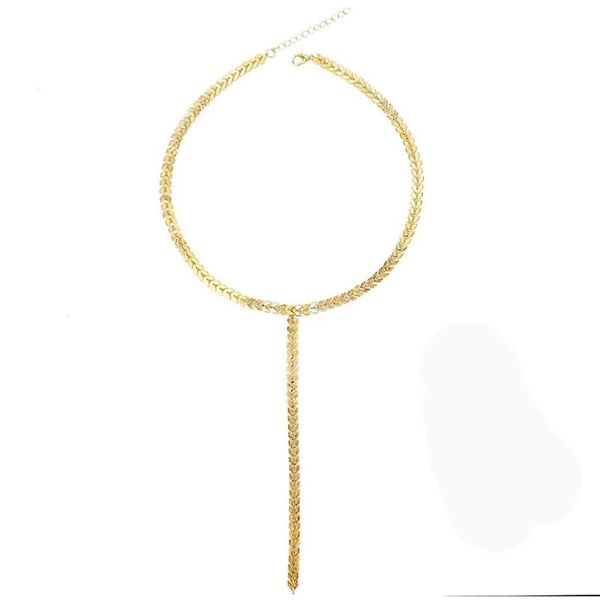 chokers punk stainless steel wheat chain y shape long lariat necklaces for women girls charm choker necklace fashion jewelry, Golden;silver
chokers punk stainless steel wheat chain y shape long lariat necklaces for women girls charm choker necklace fashion jewelry, Golden;silver