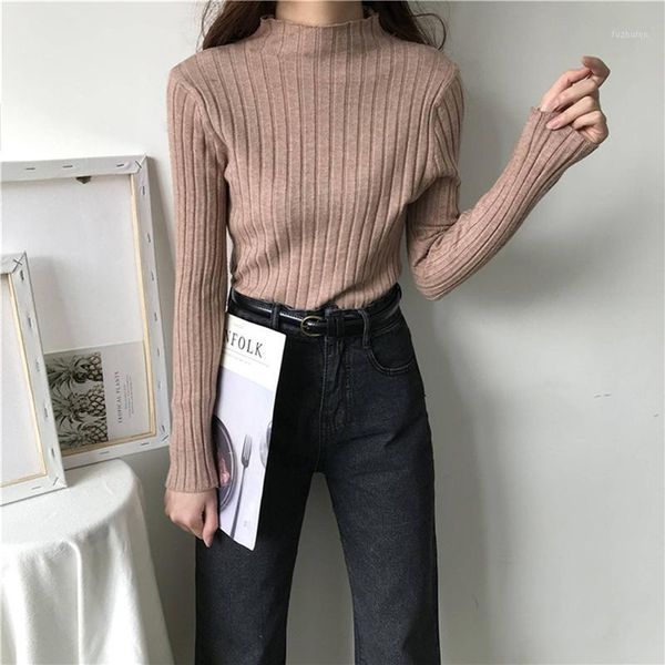 turtleneck women pullover sweater 2020 autumn winter knitted basic fashion autumn long sleeve korean ladies clothes coat1, White;black
turtleneck women pullover sweater 2020 autumn winter knitted basic fashion autumn long sleeve korean ladies clothes coat1, White;black