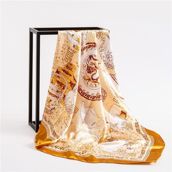 scarves 2021 women silk scarf large square female bandana fashion handkerchief ladies hijab kerchief fj285, Blue;gray
scarves 2021 women silk scarf large square female bandana fashion handkerchief ladies hijab kerchief fj285, Blue;gray