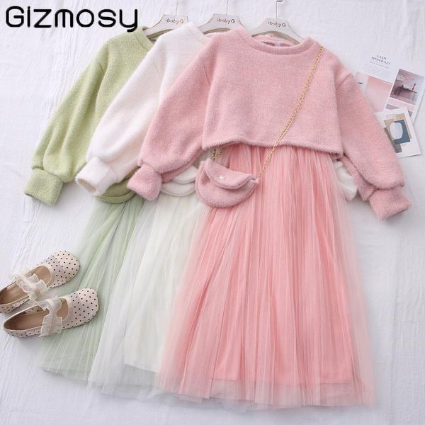 gizmosy sweet two pieces suit women knitted sweater spring winter o neck sweaters and spaghetti strap dress set female dress, Black;gray
gizmosy sweet two pieces suit women knitted sweater spring winter o neck sweaters and spaghetti strap dress set female dress, Black;gray