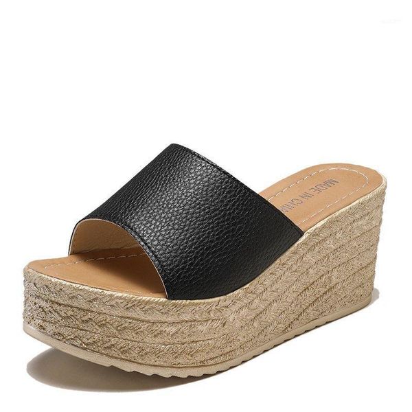 slippers 2021 summer woman shoes platform wedge beach high heels women slipper ladies cork gold heel flip flop sandals1, Black
slippers 2021 summer woman shoes platform wedge beach high heels women slipper ladies cork gold heel flip flop sandals1, Black