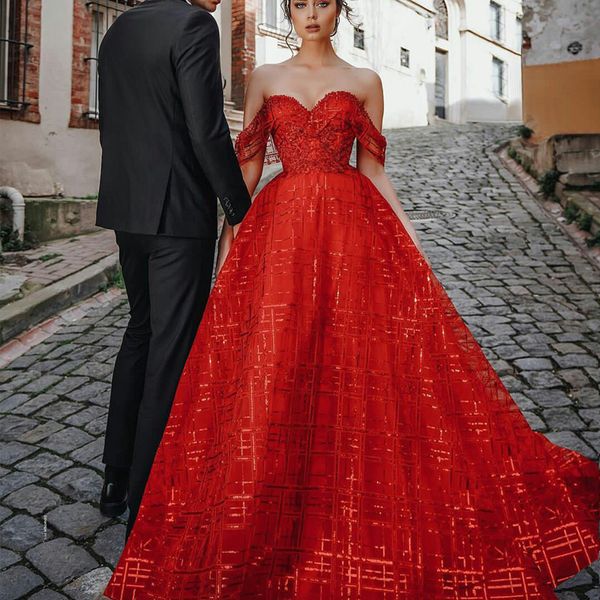 sparkly red prom dresses sequins off shoulder short sleeve a line evening gowns formal pageant party dress vestidos de novia, Black
sparkly red prom dresses sequins off shoulder short sleeve a line evening gowns formal pageant party dress vestidos de novia, Black