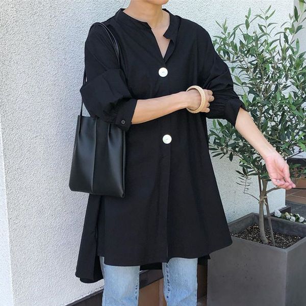 2021 new spring loose women korean janpan long sleeve female lady work blouse shirts pullover black size dtt9, White
2021 new spring loose women korean janpan long sleeve female lady work blouse shirts pullover black size dtt9, White