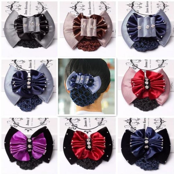 1 pc fashion women pro bow barrette hair clip cover bowknot bun net snood hairnet hair accessories new arrival
1 pc fashion women pro bow barrette hair clip cover bowknot bun net snood hairnet hair accessories new arrival