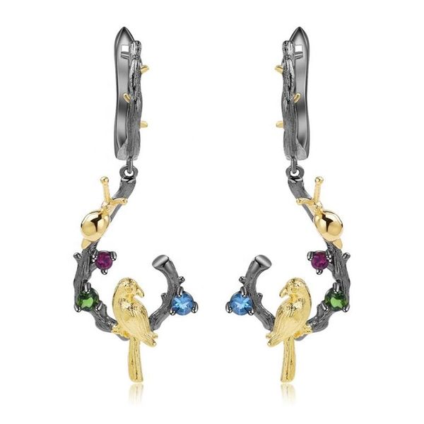 dangle & chandelier vintage black gold color tungsten earring jewelry for women two tone inlaid cute bird snail earrings female, Silver
dangle & chandelier vintage black gold color tungsten earring jewelry for women two tone inlaid cute bird snail earrings female, Silver