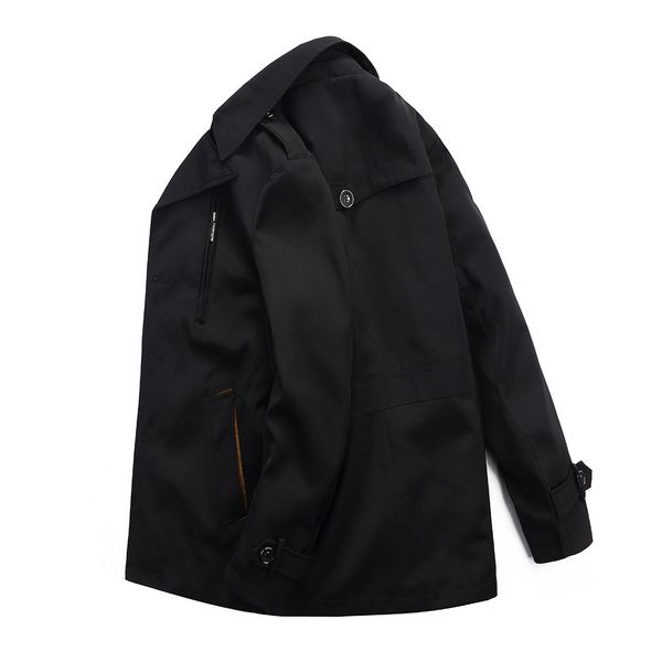 korean spring autumn medium length windbreaker fashion lapel jacket men's wear, Tan;black
korean spring autumn medium length windbreaker fashion lapel jacket men's wear, Tan;black