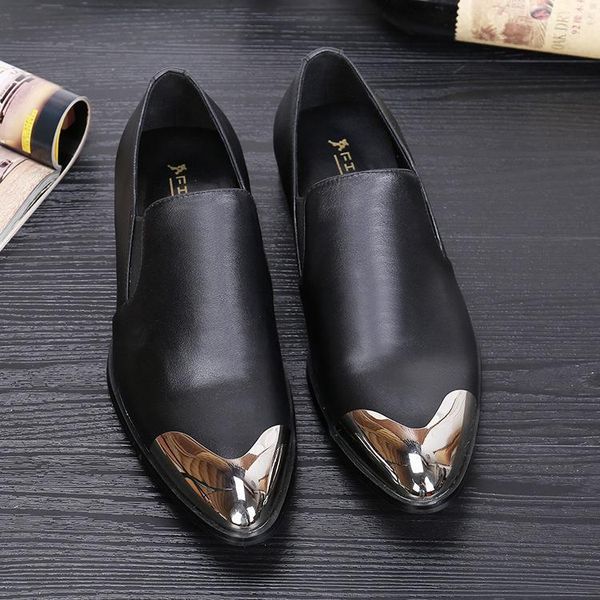 business small suit men's shoes increase british pointed iron head red hair stylist men's leather shoes men pointed toe1, Black
business small suit men's shoes increase british pointed iron head red hair stylist men's leather shoes men pointed toe1, Black
