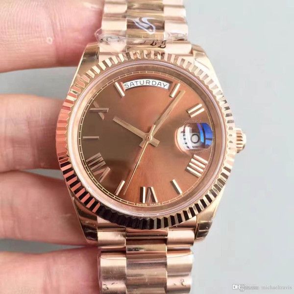 men watch 40mm roman digital dial 18ct rose gold shell chocolate 228235 series automatic mechanical movement sapphire glass headband stra, Slivery;brown
men watch 40mm roman digital dial 18ct rose gold shell chocolate 228235 series automatic mechanical movement sapphire glass headband stra, Slivery;brown