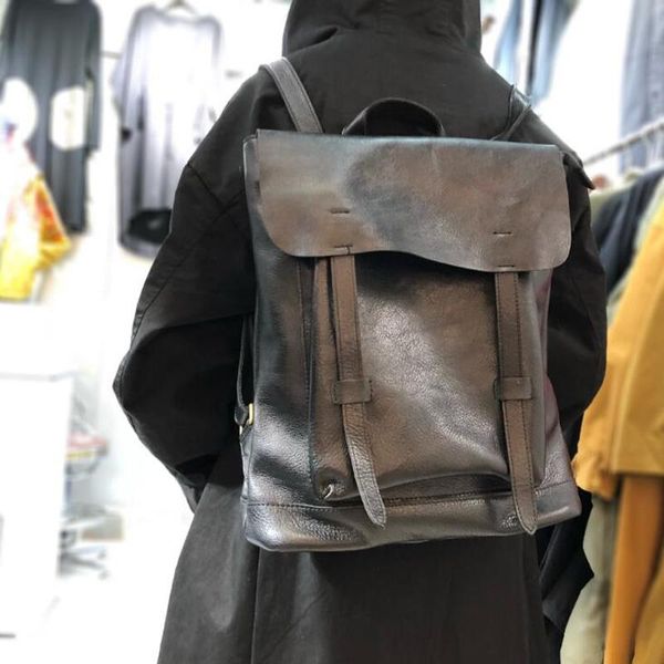 outdoor bags vintage women backpack genuine leather female black shoulder bag big school lady multifunction
outdoor bags vintage women backpack genuine leather female black shoulder bag big school lady multifunction