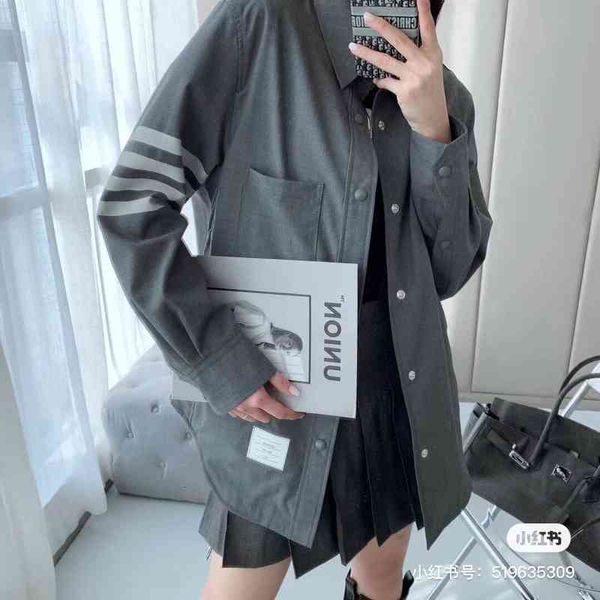 women's knits & tees autumn high version tb net red same men's and women's leisure wool long sleeve shirt coat u4ac, White
women's knits & tees autumn high version tb net red same men's and women's leisure wool long sleeve shirt coat u4ac, White