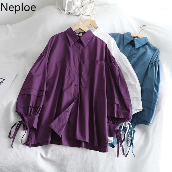 women's blouses & shirts neploe vintage causal long sleeve bandage blouse 2021 spring single breasted blusas korean medium-long 584841, White
women's blouses & shirts neploe vintage causal long sleeve bandage blouse 2021 spring single breasted blusas korean medium-long 584841, White