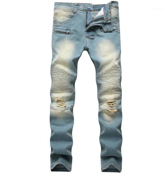 2019 old cow motorcycle jeans leisure mens pants of locomotive riding motorcycle pants biker denim trousers1, Blue
2019 old cow motorcycle jeans leisure mens pants of locomotive riding motorcycle pants biker denim trousers1, Blue