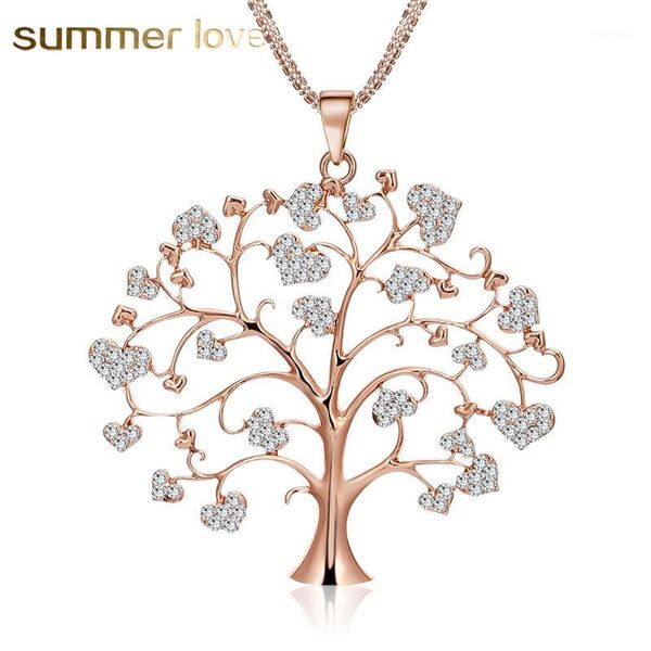 pendant necklaces flower tree necklace for women love heart crystal gold/silver color fashion jewelry female collares wholesale1
pendant necklaces flower tree necklace for women love heart crystal gold/silver color fashion jewelry female collares wholesale1