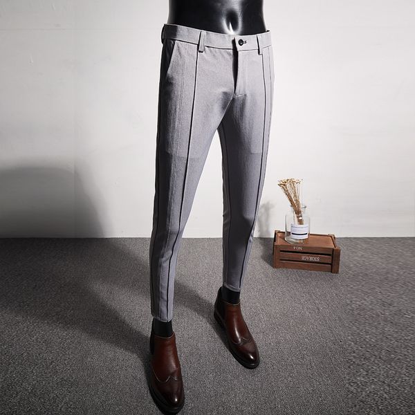 casual formal wear men's trousers suit pants men brand slim fit boutique business mens dress pant simple 201109, Black
casual formal wear men's trousers suit pants men brand slim fit boutique business mens dress pant simple 201109, Black