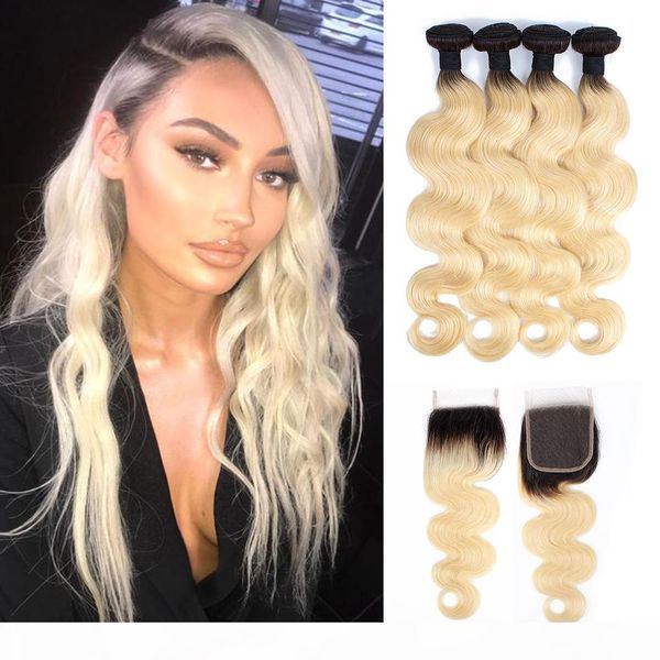 1b 613 ombre blonde hair bundles with closure dark roots body wave malaysian remy human hair extensions 4 bundles with 4x4 lace closure, Black;brown
1b 613 ombre blonde hair bundles with closure dark roots body wave malaysian remy human hair extensions 4 bundles with 4x4 lace closure, Black;brown