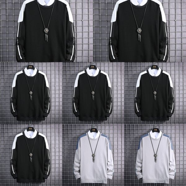 nkwwi men's round 6cxfk long-sleeved sweater autumn and winter new korean fashion y165 sweatert-shirt sweateryouth men's t-shirt n, Black
nkwwi men's round 6cxfk long-sleeved sweater autumn and winter new korean fashion y165 sweatert-shirt sweateryouth men's t-shirt n, Black