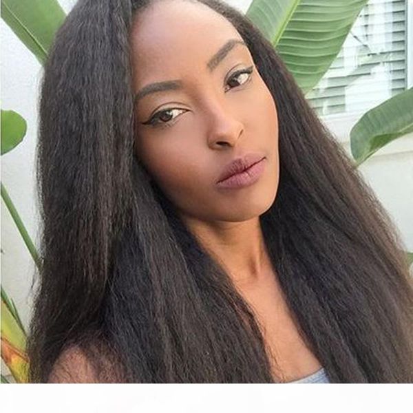 kinky straight mongolian human hair full lace wigs 150 density italian coarse yaki lace front wigs glueless lace wigs with baby hairs, Black;brown
kinky straight mongolian human hair full lace wigs 150 density italian coarse yaki lace front wigs glueless lace wigs with baby hairs, Black;brown