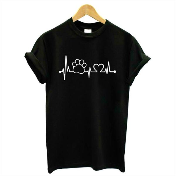 t shirt foot paw heartbeat lifeline dog cat women shirt halajuku casual funny for lady girl hipster, White
t shirt foot paw heartbeat lifeline dog cat women shirt halajuku casual funny for lady girl hipster, White