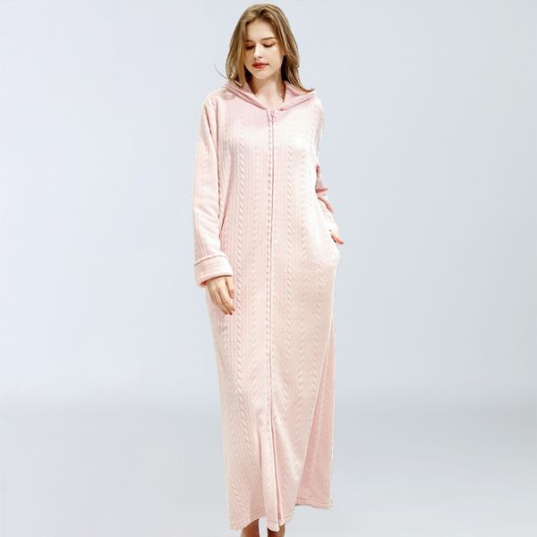 2021 new autumn winter nightgown for woman oversized solid bath robe ankle length hooded female sleepwear thicken nightwear ksun, Black;red
2021 new autumn winter nightgown for woman oversized solid bath robe ankle length hooded female sleepwear thicken nightwear ksun, Black;red