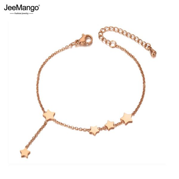 link, chain jeemango trendy stainless steel lovely 5pcs star charm bracelets for women girls bohemia cz crystal beach bracelet jb20050, Black
link, chain jeemango trendy stainless steel lovely 5pcs star charm bracelets for women girls bohemia cz crystal beach bracelet jb20050, Black