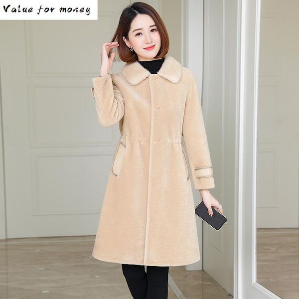 fur mink collar wool jacket autumn winter coat women clothes 2021 real fur coat korean vintage sheep shearling women zt3749, Black
fur mink collar wool jacket autumn winter coat women clothes 2021 real fur coat korean vintage sheep shearling women zt3749, Black