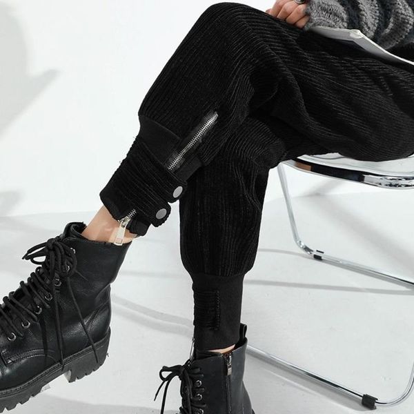 women's pants & capris plus velvet corduroy overalls high waist was thin autumn and winter thickened feet leisure harlan carrot, Black;white
women's pants & capris plus velvet corduroy overalls high waist was thin autumn and winter thickened feet leisure harlan carrot, Black;white