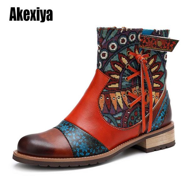 genuine leather women boots vintage bohemian ankle boots women shoes zipper low heel ladies shoes woman botas mujer 2020 u431, Black
genuine leather women boots vintage bohemian ankle boots women shoes zipper low heel ladies shoes woman botas mujer 2020 u431, Black