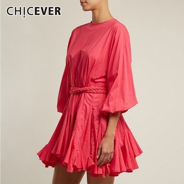 chicever hit color print dresses women long sleeve o neck high waist lace up female dress spring casual fashion tide y200805, Black;pink
chicever hit color print dresses women long sleeve o neck high waist lace up female dress spring casual fashion tide y200805, Black;pink