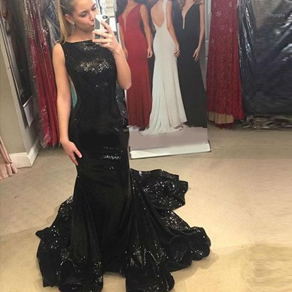 charming mermaid prom dress 2020 scoop neck sequin black prom dresses v-back floor-length vestido de formatura1, White;black
charming mermaid prom dress 2020 scoop neck sequin black prom dresses v-back floor-length vestido de formatura1, White;black