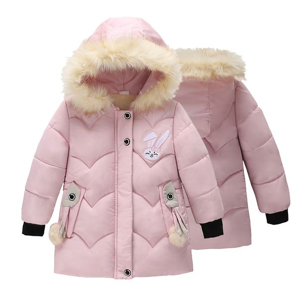 girl's coat new christmas outerwear winter girls fur clothing children's embroidered rabbit down jacket, Blue;gray
girl's coat new christmas outerwear winter girls fur clothing children's embroidered rabbit down jacket, Blue;gray